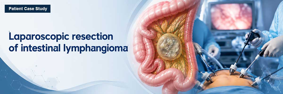 Laparoscopic resection of intestinal lymphangioma